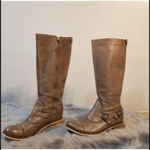 Anthropologie Schuler & Sons brown drew riding boots